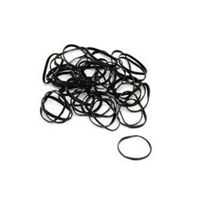 Ronney Professional Elastic Band, Силиконовые черные мини-резинки